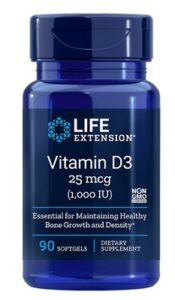 Vitamina D3 1000 UI Life Extension